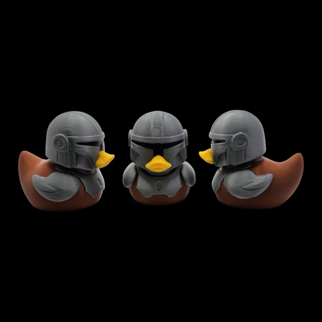 Mandalorian Inspired Duck 3D Printed Space-Themed Decor for Car Dashboard - JM Designs