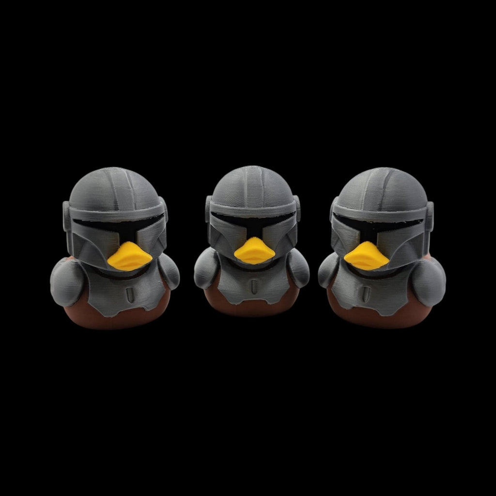 Mandalorian Inspired Duck Toy, 3D-Printed Star Wars Ducky for Bath Time Fun - JM Designs