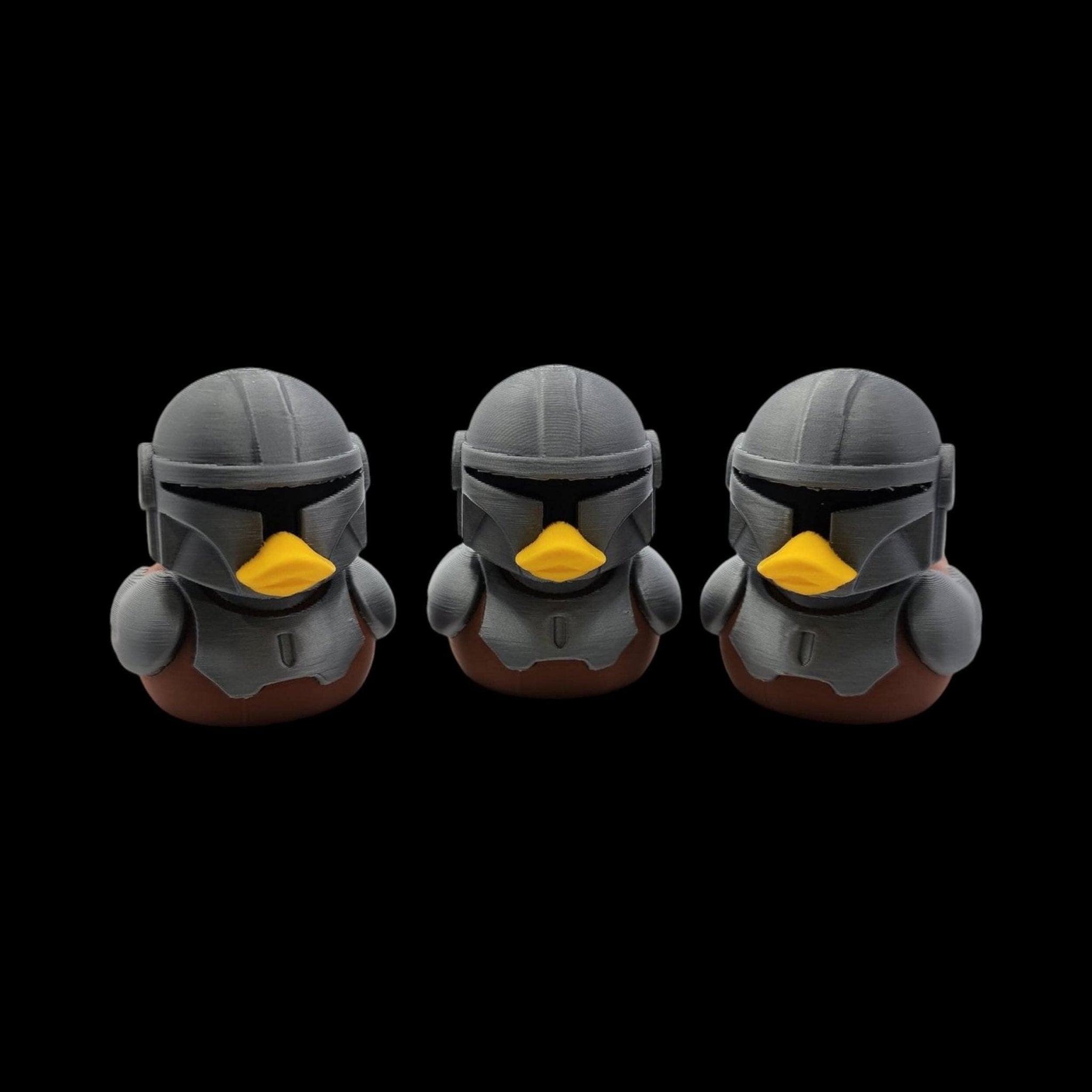 Mandalorian Inspired Duck Toy, 3D-Printed Star Wars Ducky for Bath Time Fun - JM Designs