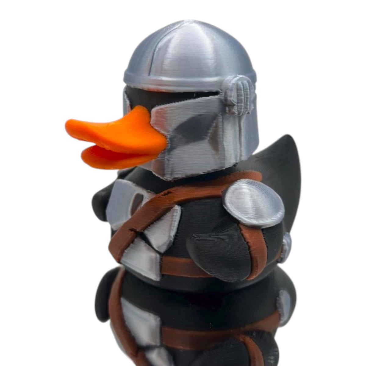 Mandalorian Inspired Duck Toy, 3D-Printed Star Wars Ducky for Bath Time Fun - JM Designs