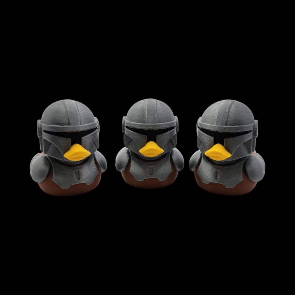 Mandalorian Inspired Duck Toy, 3D Printed Star Wars Ducky for Jeep Dashboard - JM Designs