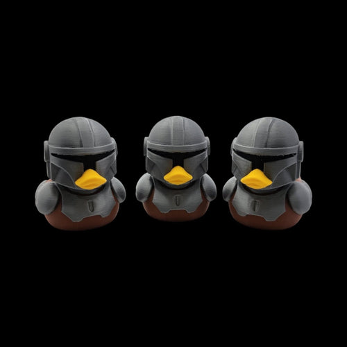 Mandalorian Inspired Duck Toy, 3D Printed Star Wars Ducky for Jeep Dashboard - JM Designs