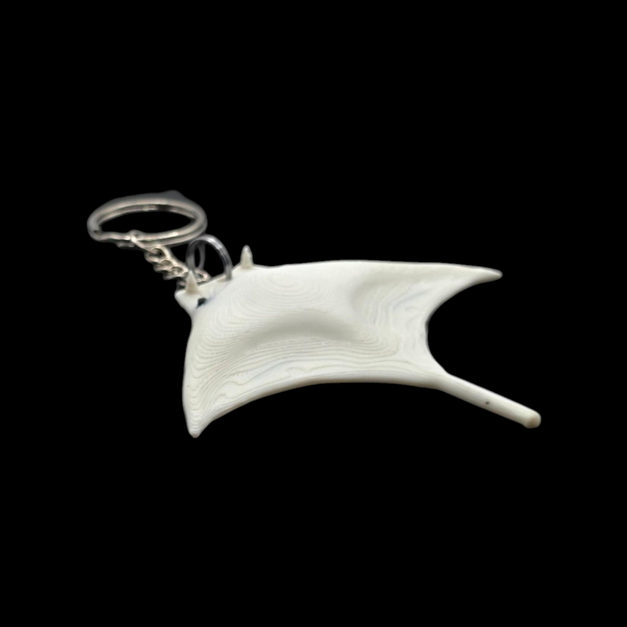 Manta Ray White Towel Animal Keychain Cruise Souvenir Ocean Theme Beach Accessory Sea Decoration - JM Designs
