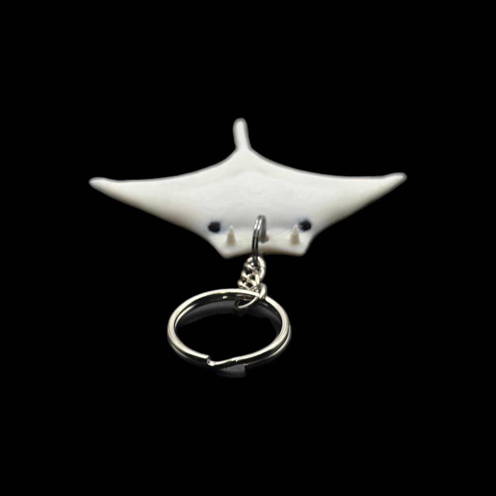 Manta Ray White Towel Animal Keychain Cruise Souvenir Ocean Theme Beach Accessory Sea Decoration - JM Designs