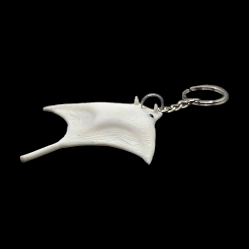 Manta Ray White Towel Animal Keychain Cruise Souvenir Ocean Theme Beach Accessory Sea Decoration - JM Designs