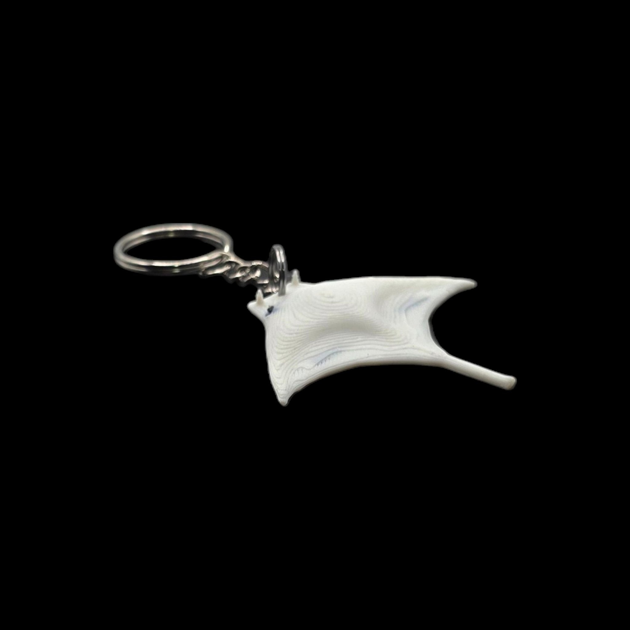 Manta Ray White Towel Animal Keychain Cruise Souvenir Ocean Theme Beach Accessory Sea Decoration - JM Designs