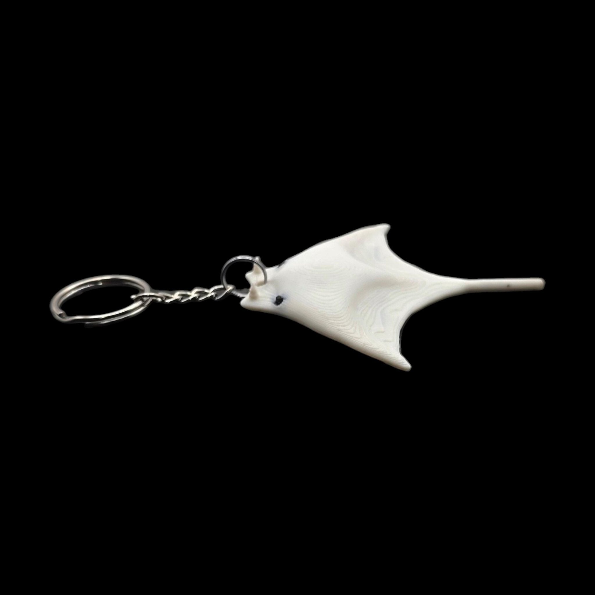 Manta Ray White Towel Animal Keychain Cruise Souvenir Ocean Theme Beach Accessory Sea Decoration - JM Designs