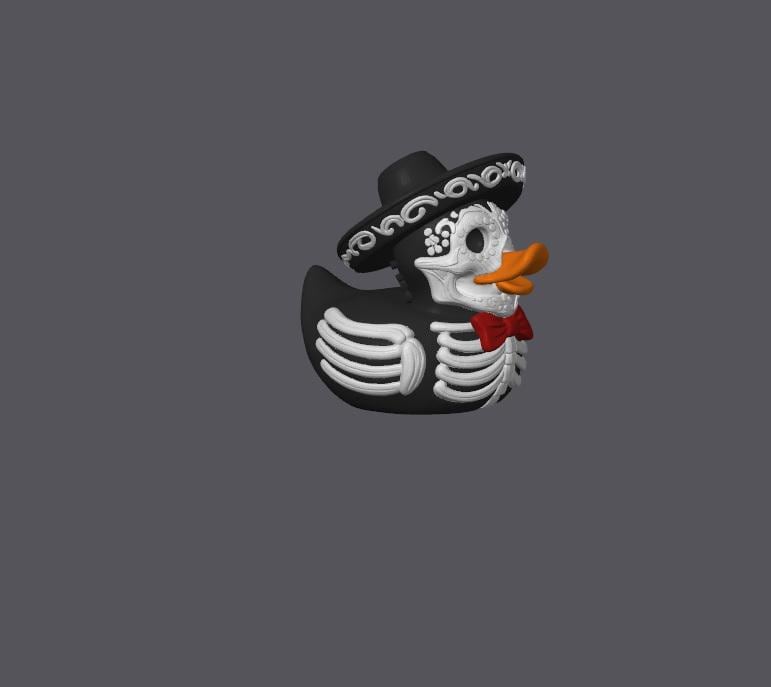 Mariachi Skeleton Duck - JM Designs