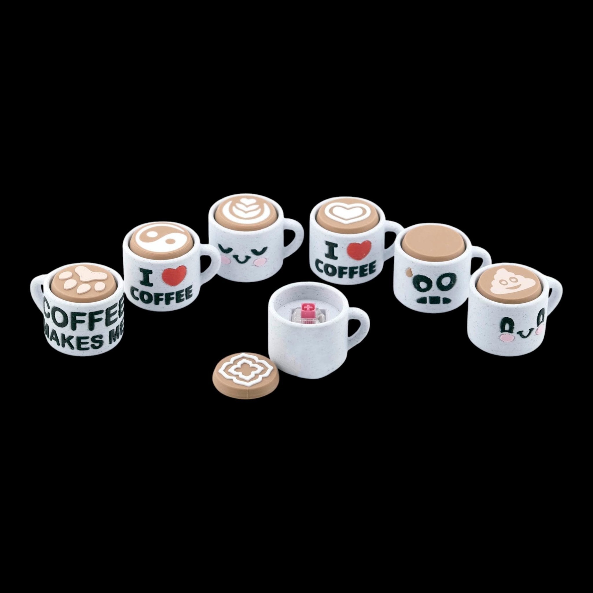 Mini Coffee Cup Keychain - JM Designs
