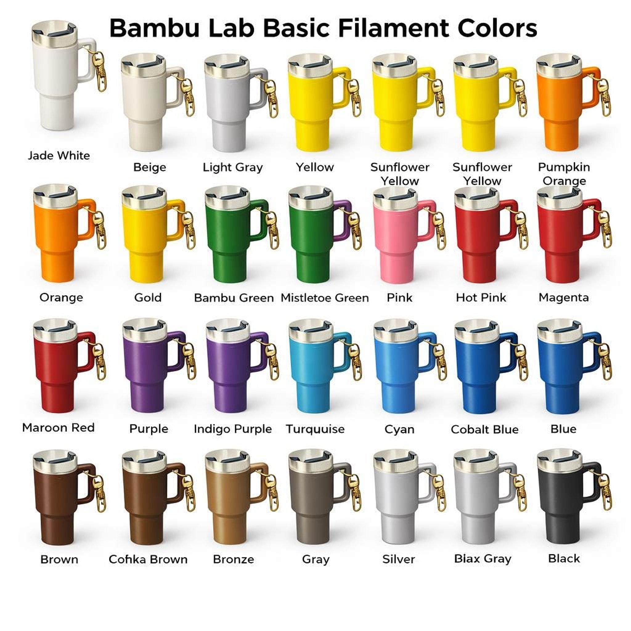 Mini Tumbler Keychain Chapstick Holder with Removable Lid, Portable Lip Balm Accessory - JM Designs