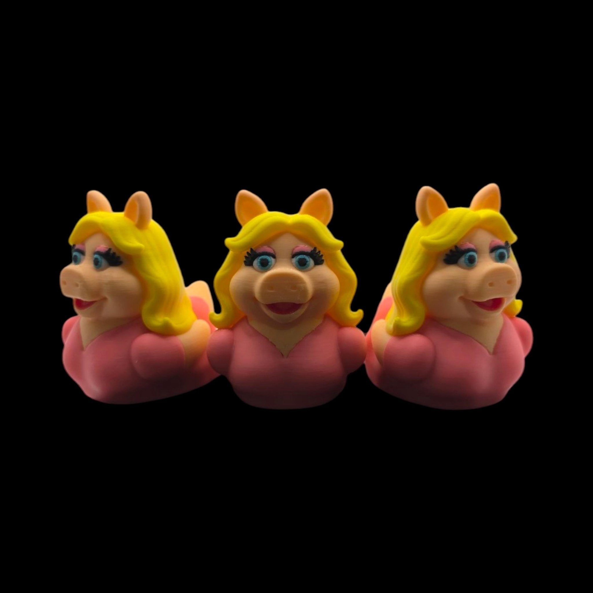 Miss Piggy Inspired 3D Printed Duck Figurine, Quirky Character Statue - JM Designs