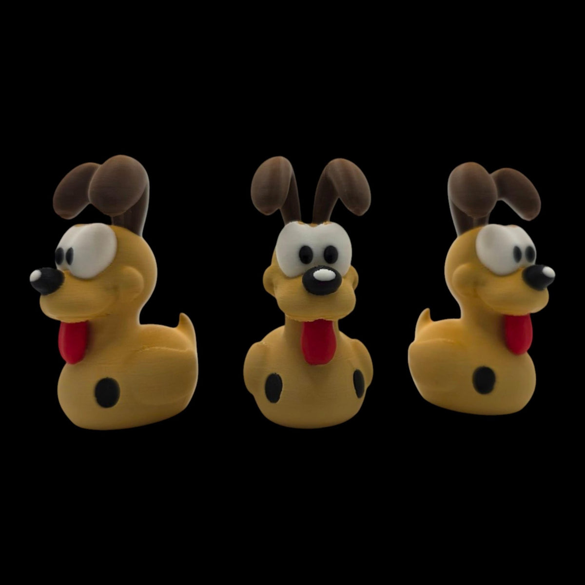 Odie Inspired Dog Duck Cartoon Character Display Piece Desk Decoration Comic Collectible - JM Designs
