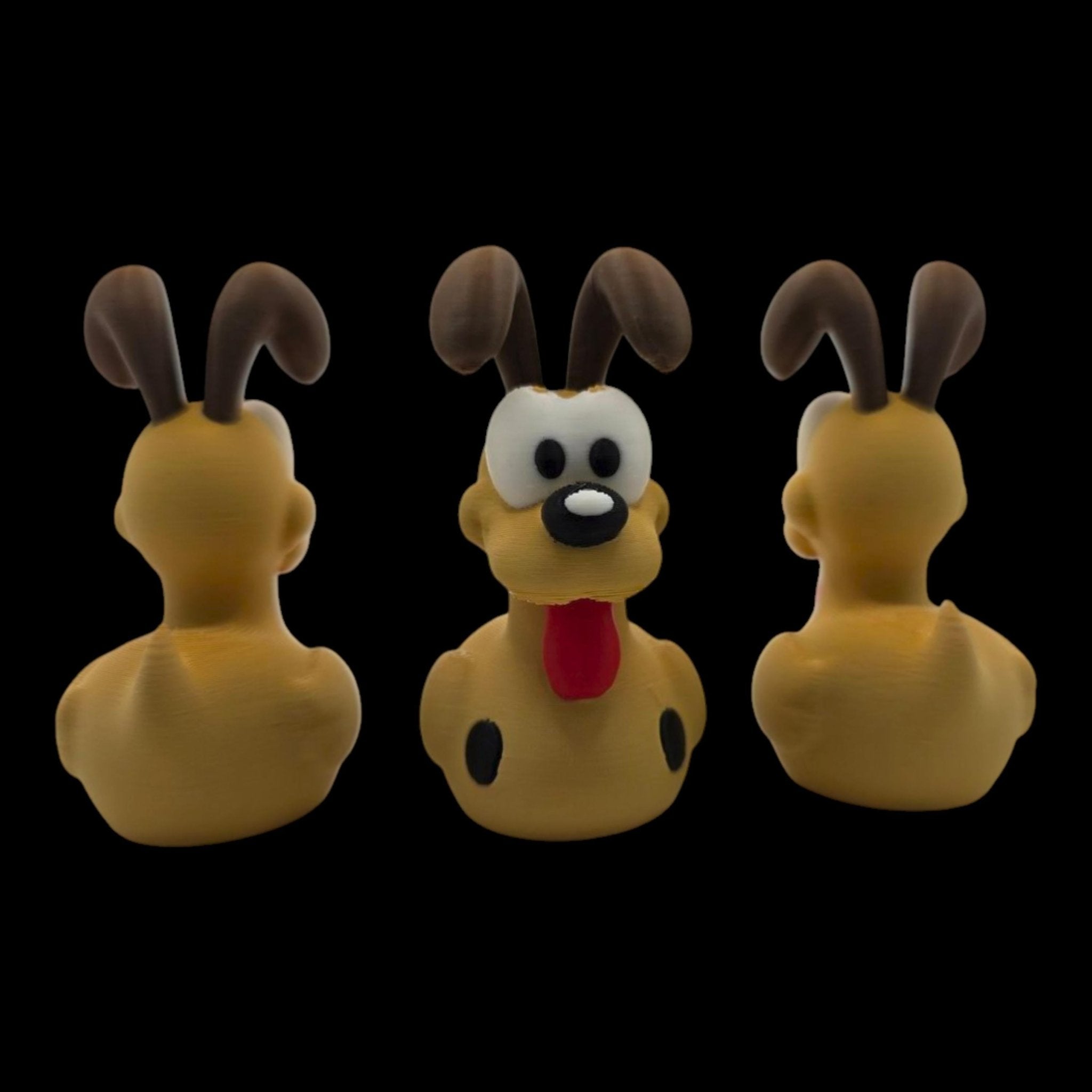 Odie Inspired Dog Duck Cartoon Character Display Piece Desk Decoration Comic Collectible - JM Designs