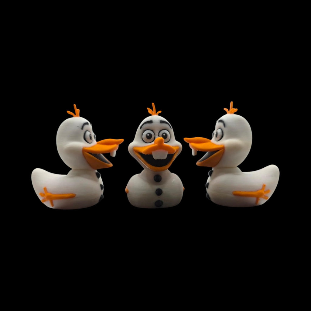 Olaf Duck Figure, 3D Printed Disney Collectible Inspired by Frozen - JM Designs