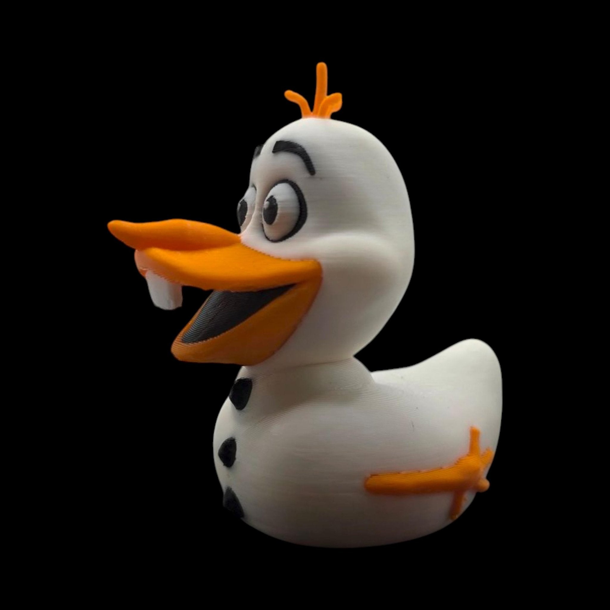 Olaf Duck Figure, 3D Printed Disney Collectible Inspired by Frozen - JM Designs