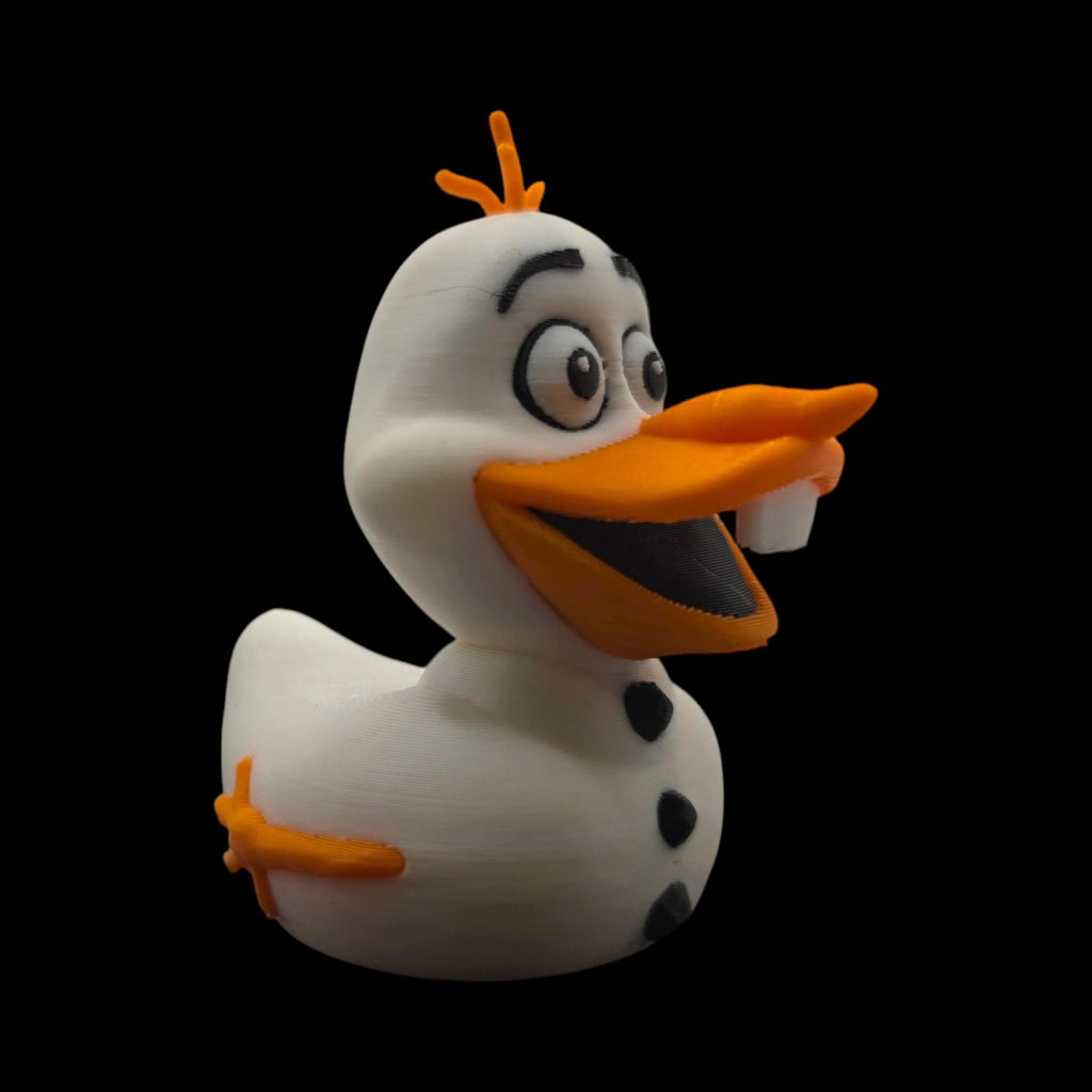 Olaf Duck Figure, 3D Printed Disney Collectible Inspired by Frozen - JM Designs