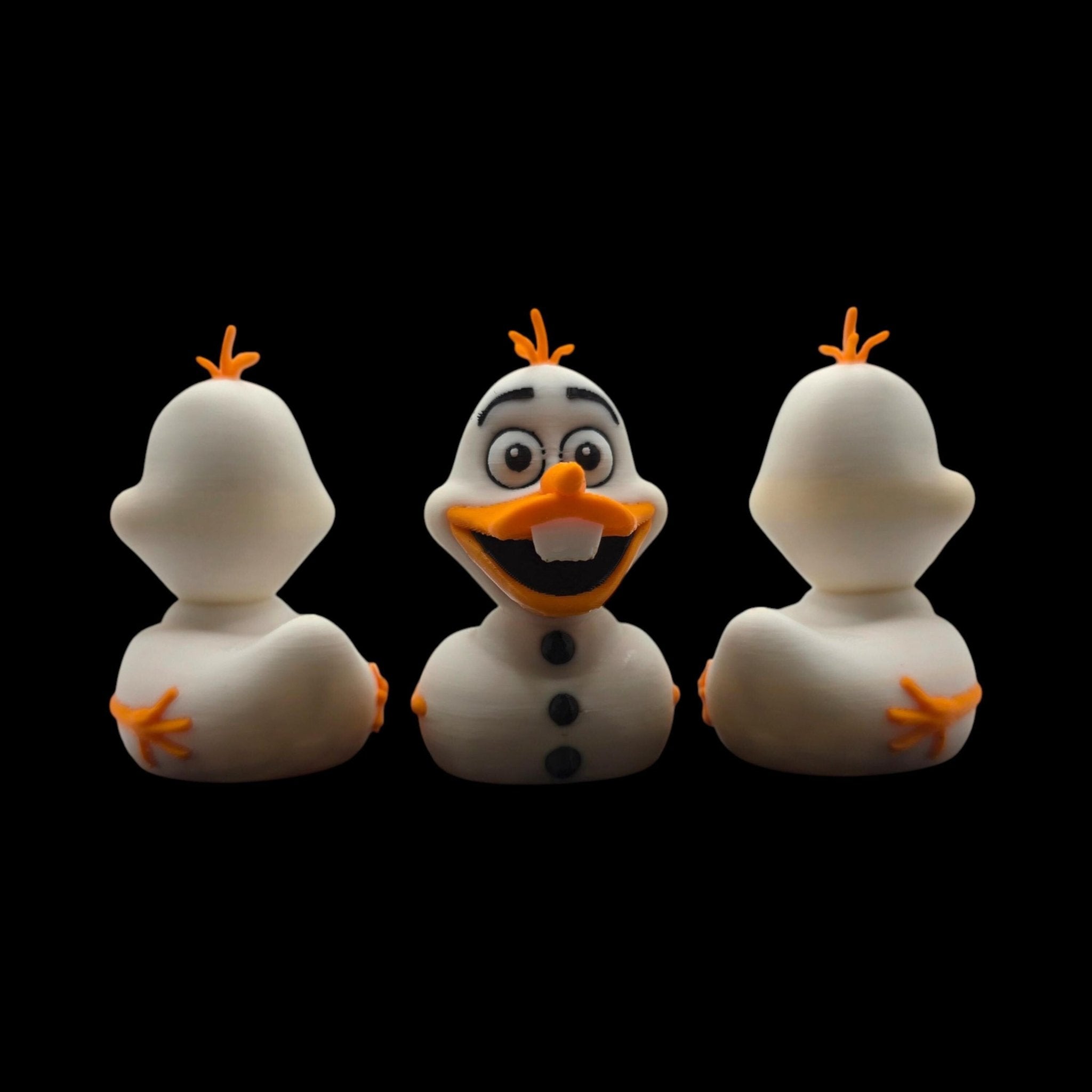 Olaf Duck Figure, 3D Printed Disney Collectible Inspired by Frozen - JM Designs