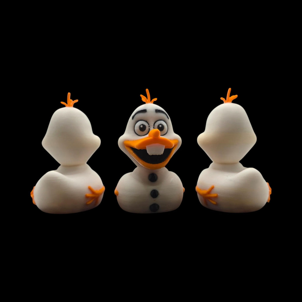 Olaf Duck Figure, 3D Printed Disney Collectible Inspired by Frozen - JM Designs