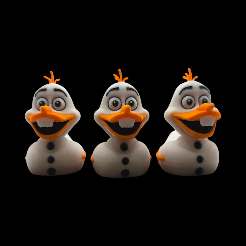 Olaf Duck Figure, 3D Printed Disney Collectible Inspired by Frozen - JM Designs