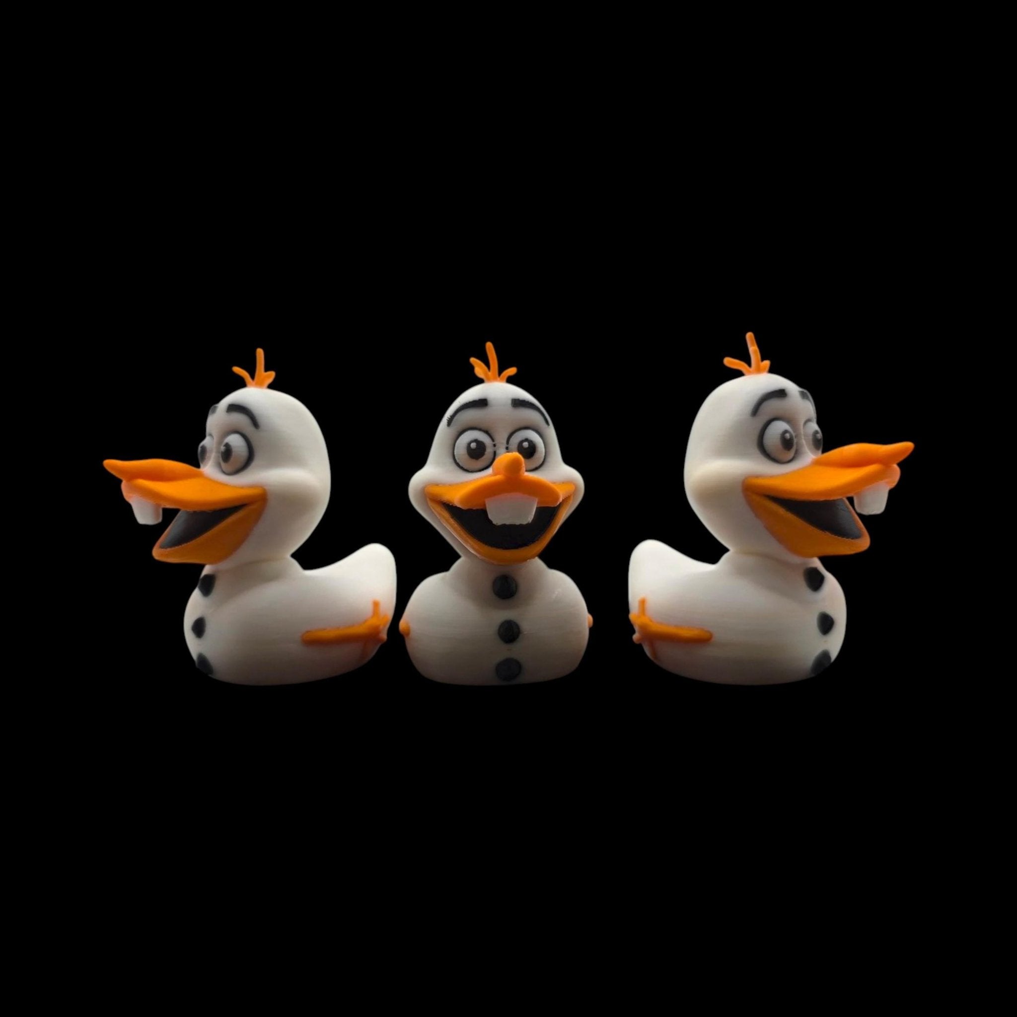 Olaf Duck Figure, 3D Printed Disney Collectible Inspired by Frozen - JM Designs