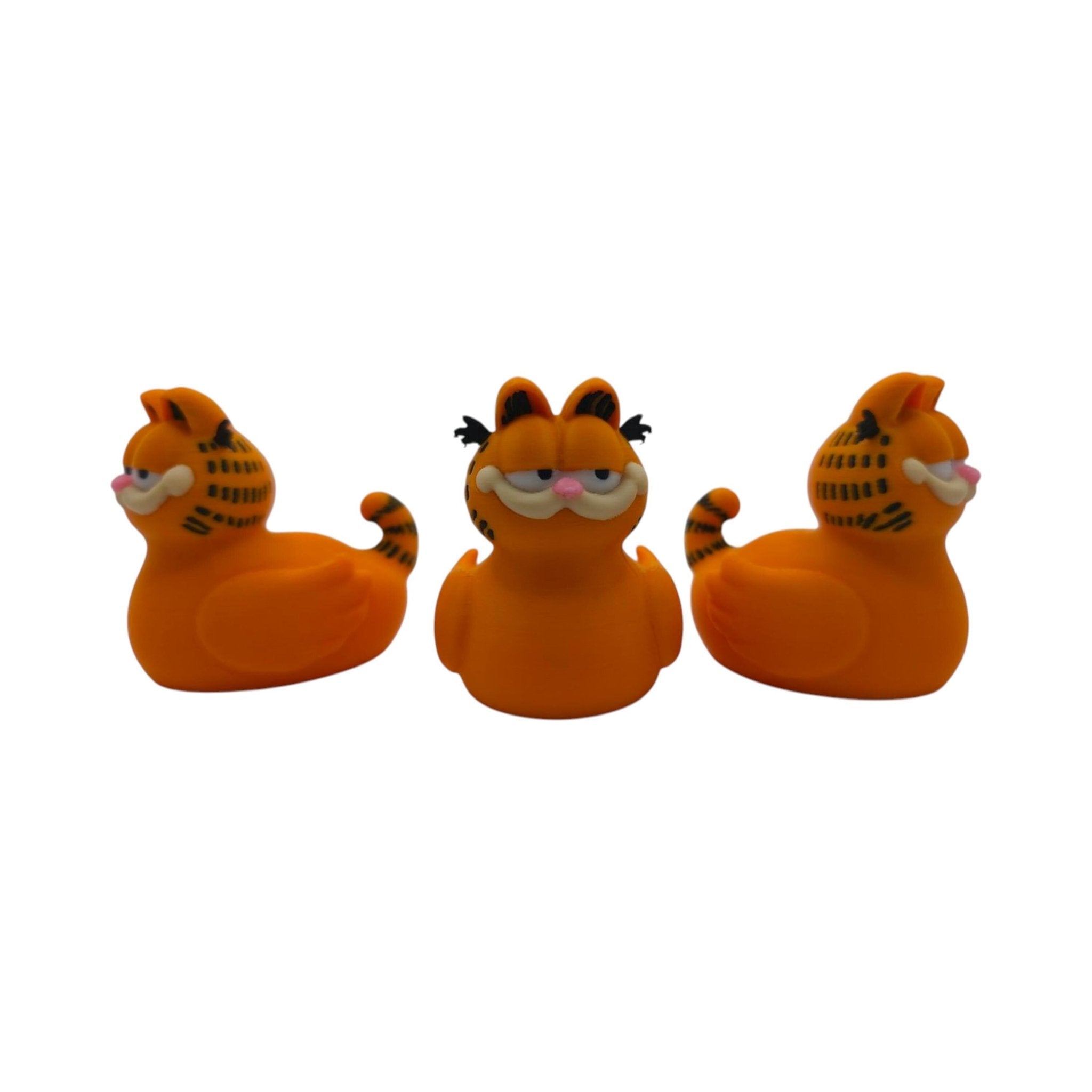 Orange Cat Figurine Desk Decoration Inspired Cartoon Character Collectible Statue Novelty Mashup - JM Designs