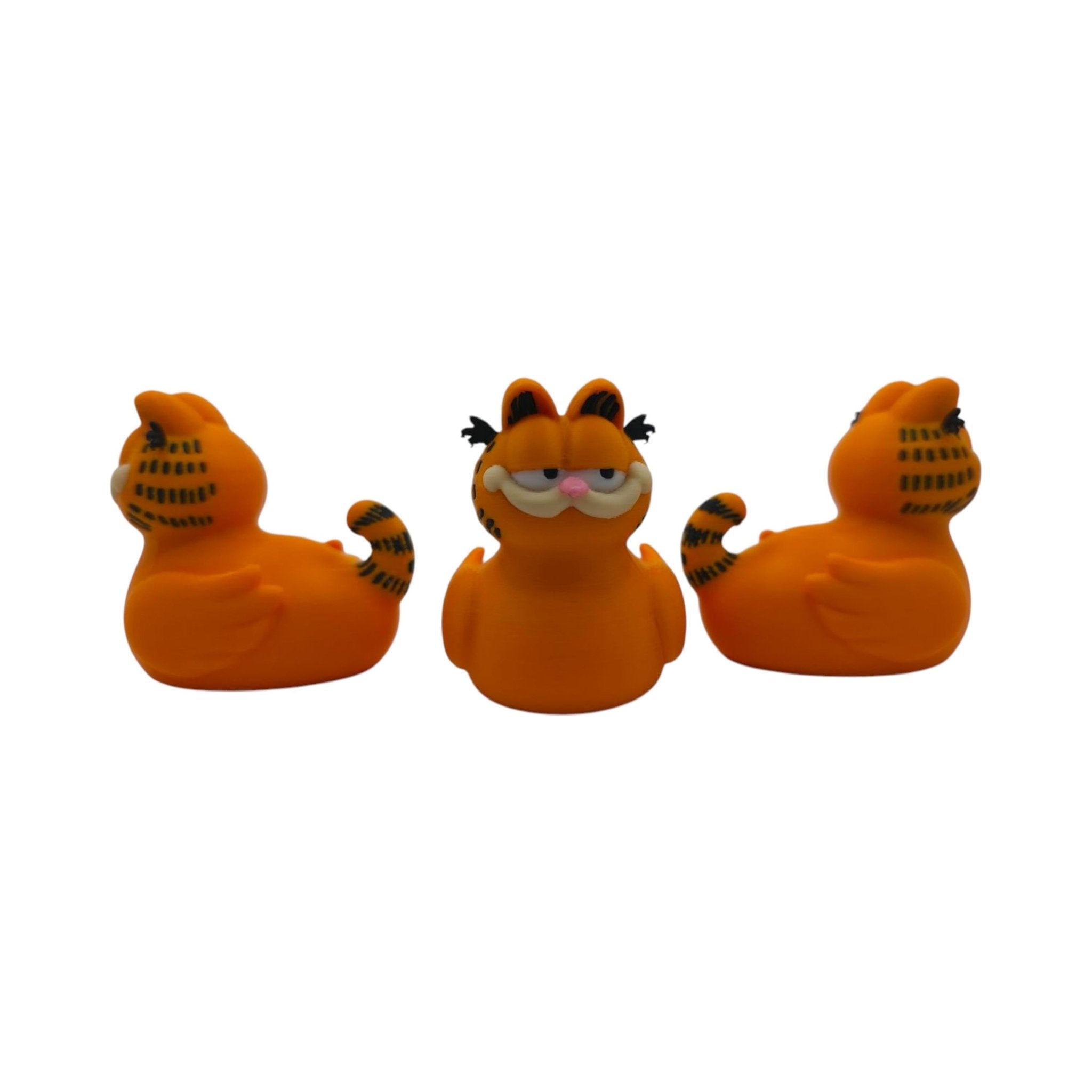 Orange Cat Figurine Desk Decoration Inspired Cartoon Character Collectible Statue Novelty Mashup - JM Designs