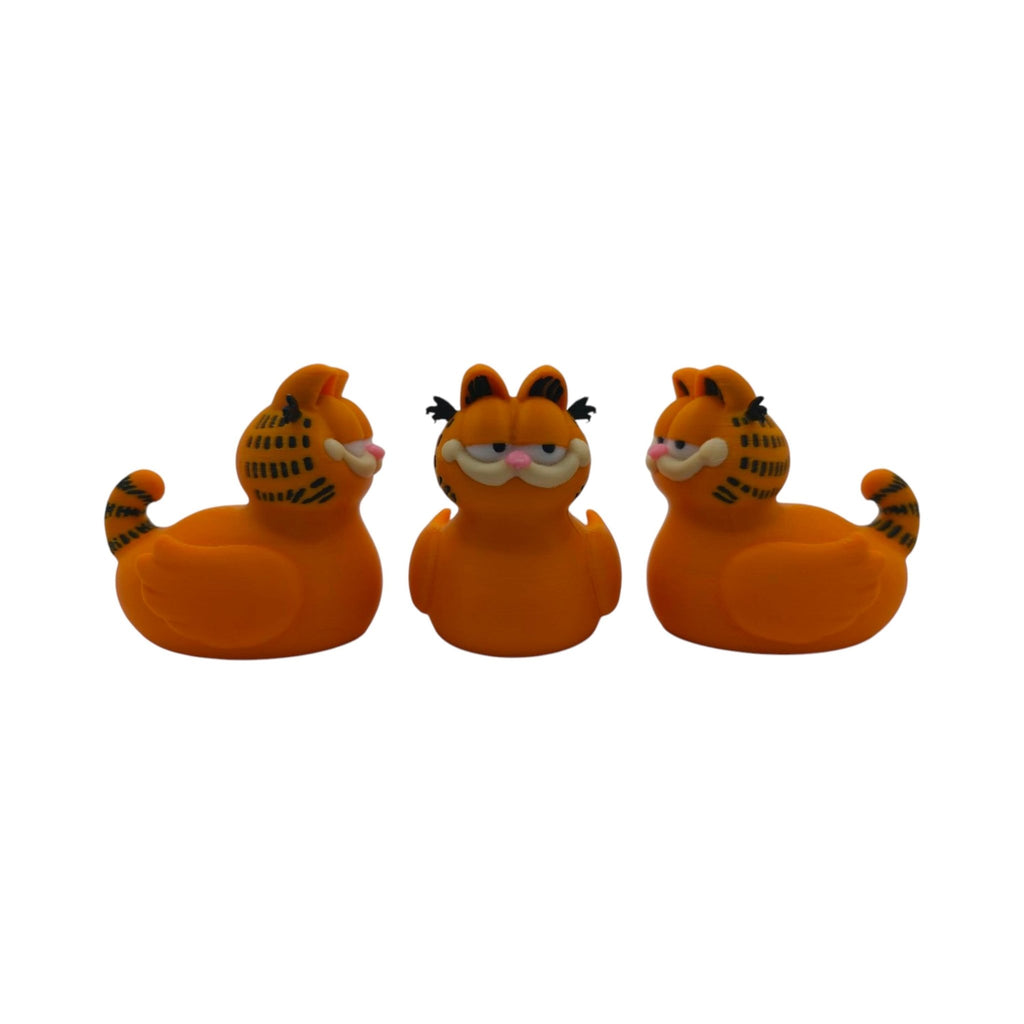 Orange Cat Figurine Desk Decoration Inspired Cartoon Character Collectible Statue Novelty Mashup - JM Designs