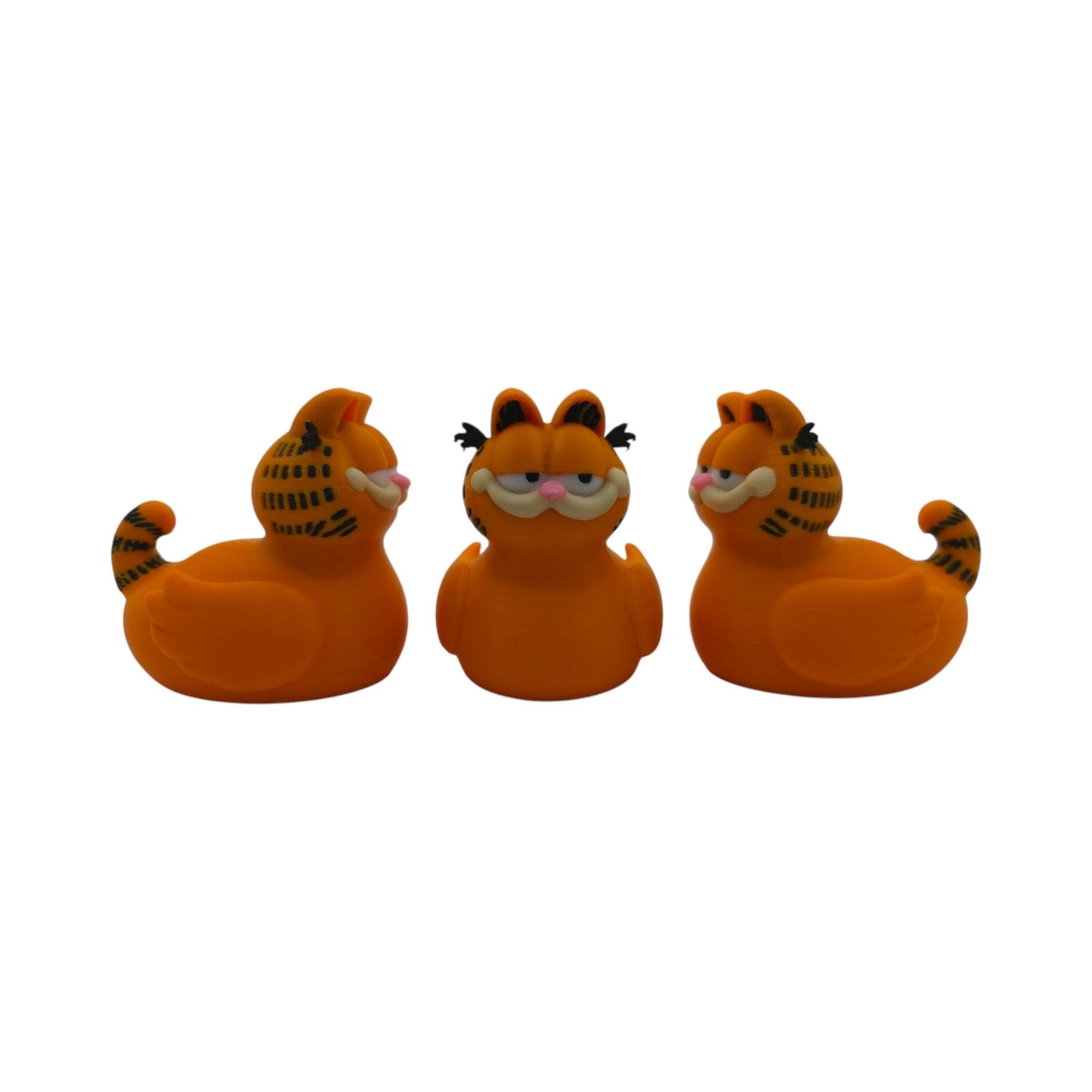 Orange Cat Figurine Desk Decoration Inspired Cartoon Character Collectible Statue Novelty Mashup - JM Designs