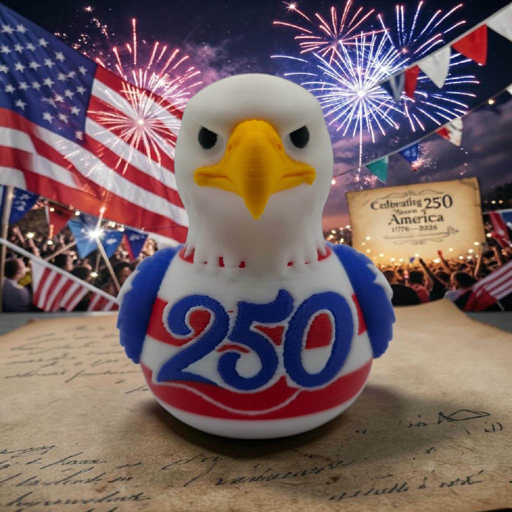Patriotic Duck 250th Anniversary Celebration Jeep Ducking Cruise Line Collectible 4th Of July - JM Designs