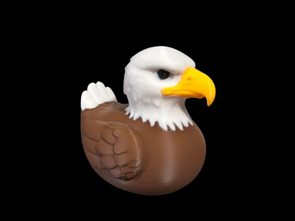 Patriotic Duck Decor, American Eagle 3D Printed Car Accessory for Dashboard Display - JM Designs