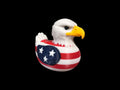 Patriotic Duck Decor, American Eagle 3D Printed Car Accessory for Dashboard Display - JM Designs
