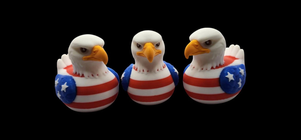 Patriotic Eagle Duck Jeep custom 3D printed gifts for him 4th Of July - JM Designs