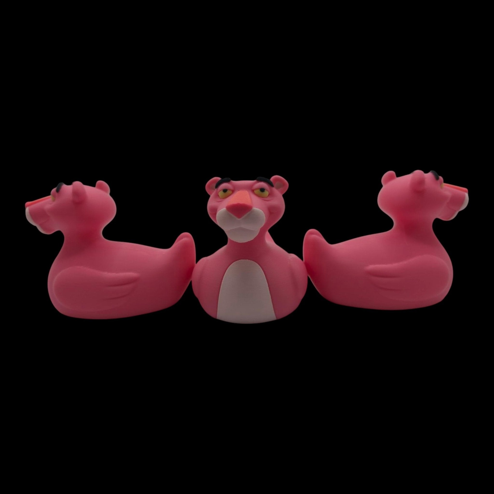 Pink Panther Inspired Duck Figure 3d Printed Hard Plastic Collectible Cartoon Fan Jeep Dashboard - JM Designs