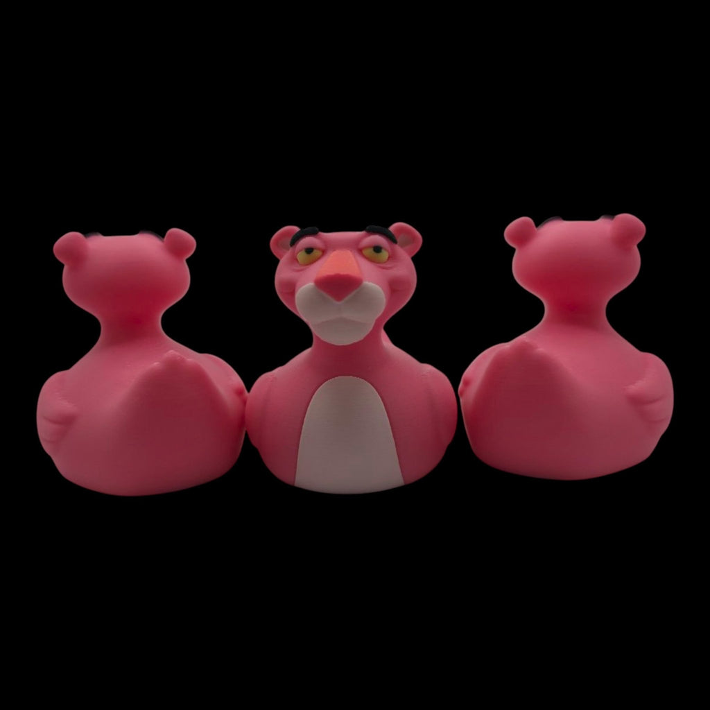 Pink Panther Inspired Duck Figure 3d Printed Hard Plastic Collectible Cartoon Fan Jeep Dashboard - JM Designs
