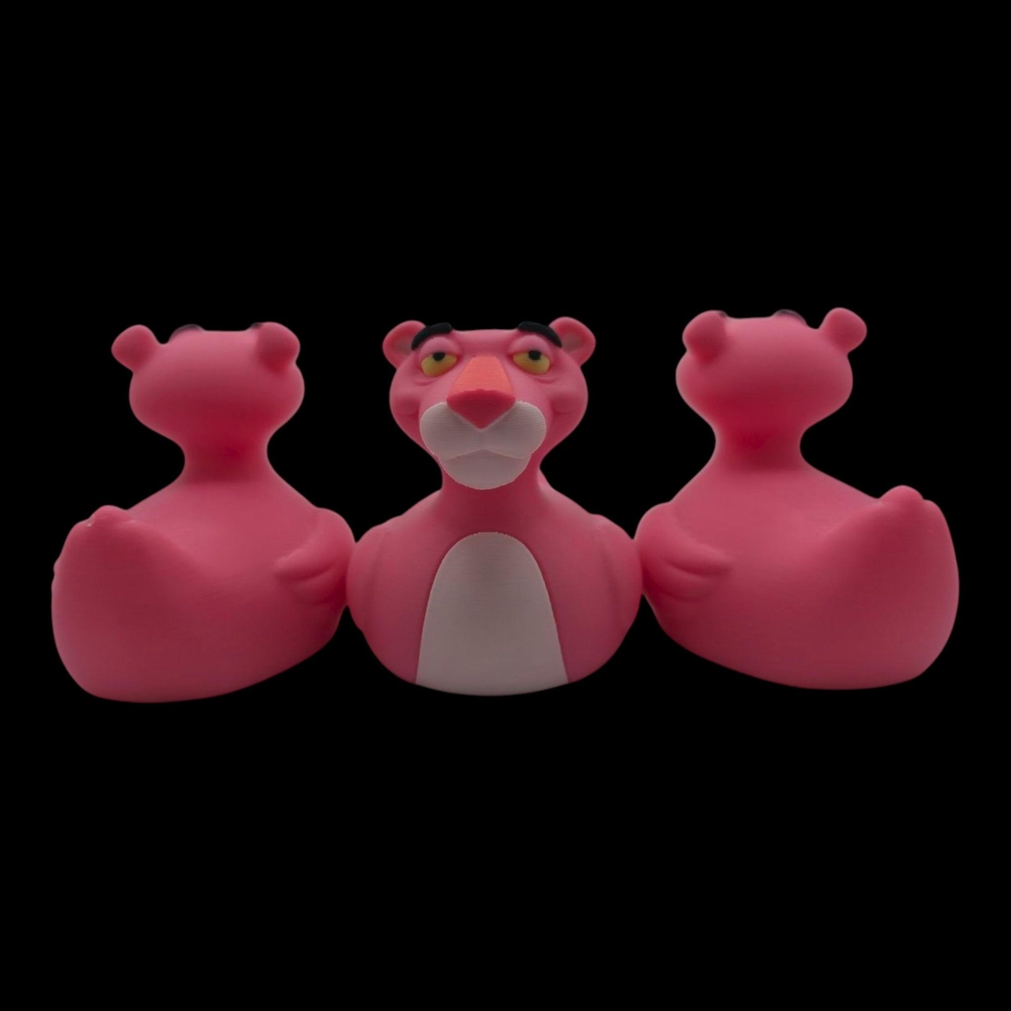 Pink Panther Inspired Duck Figure 3d Printed Hard Plastic Collectible Cartoon Fan Jeep Dashboard - JM Designs