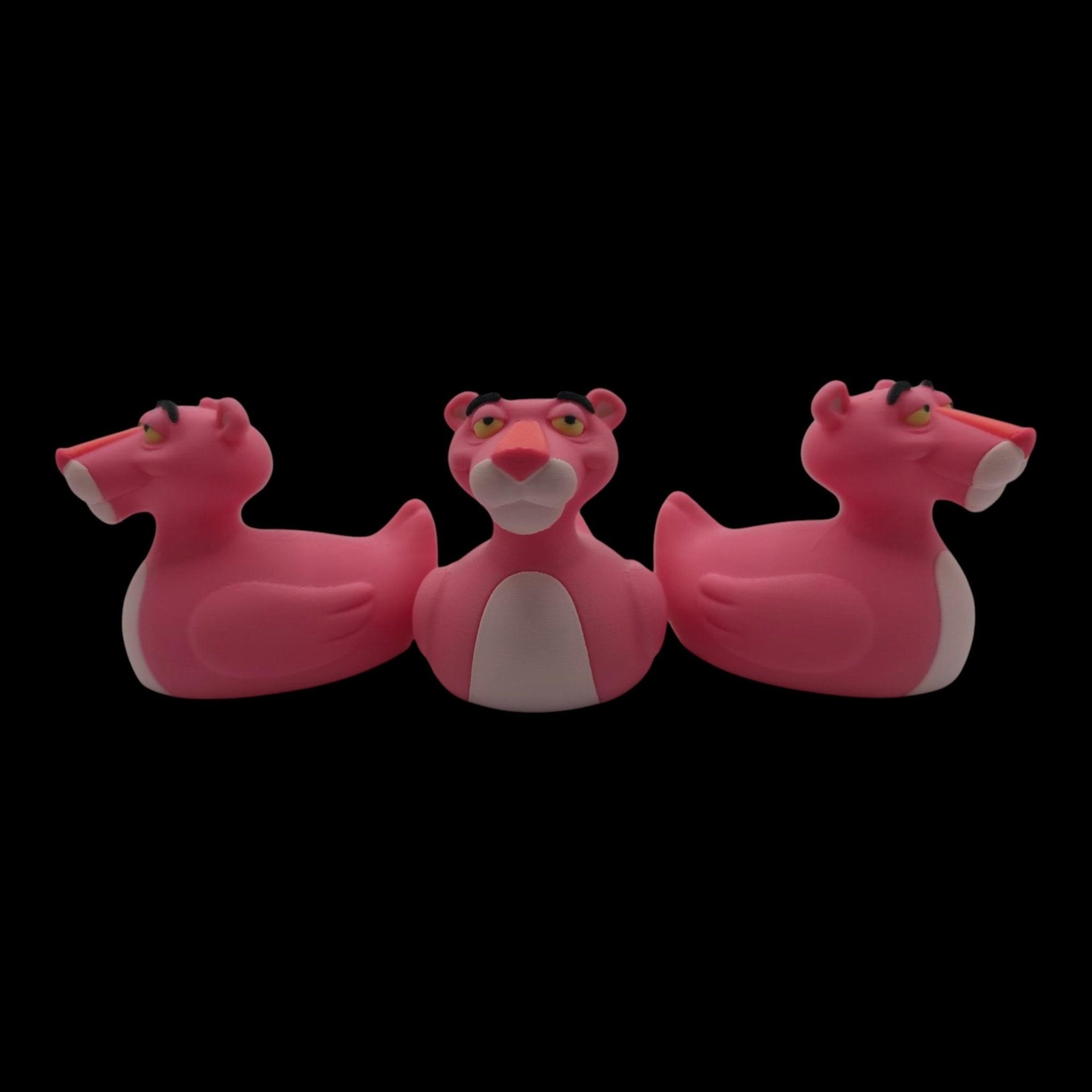 Pink Panther Inspired Duck Figure 3d Printed Hard Plastic Collectible Cartoon Fan Jeep Dashboard - JM Designs
