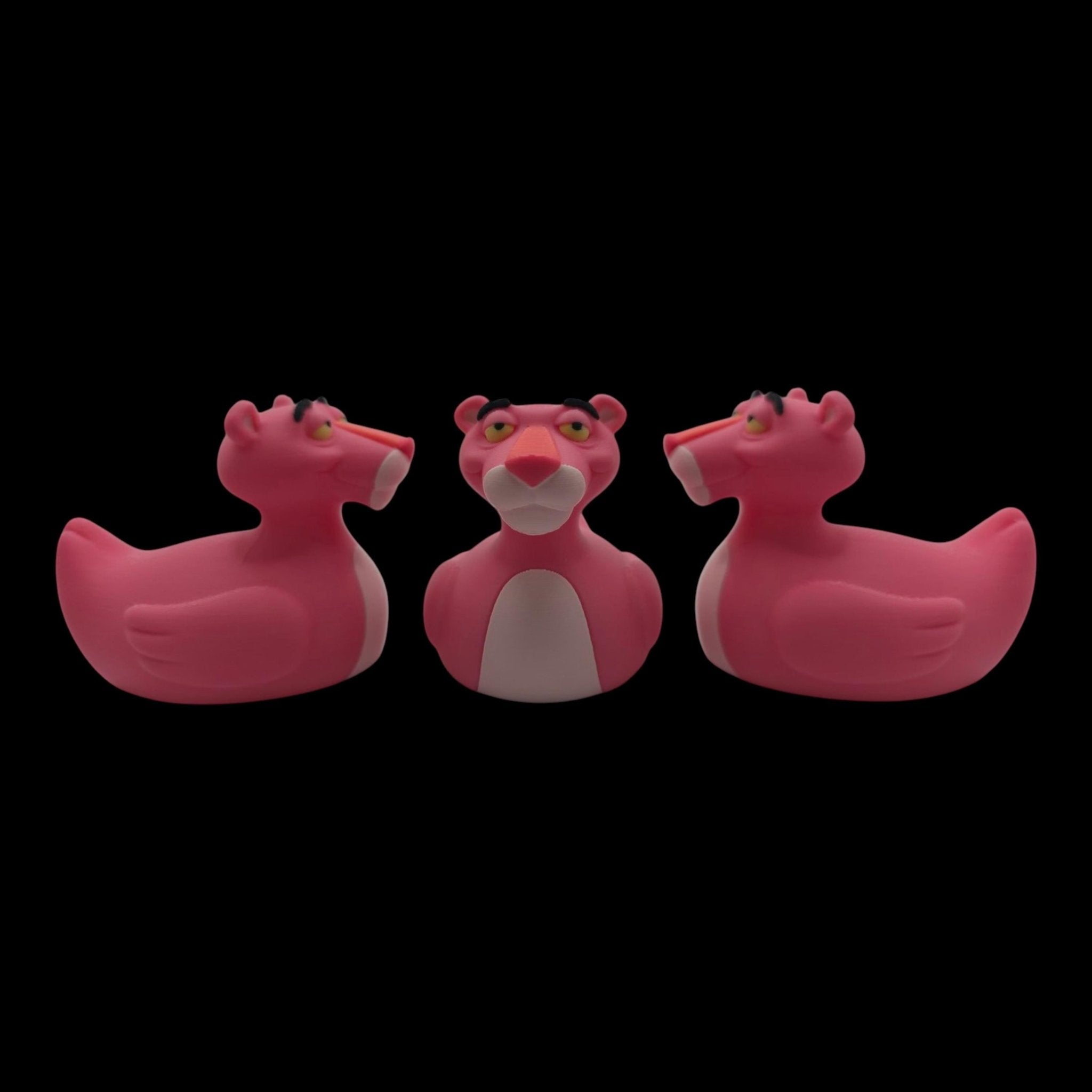Pink Panther Inspired Duck Figure 3d Printed Hard Plastic Collectible Cartoon Fan Jeep Dashboard - JM Designs