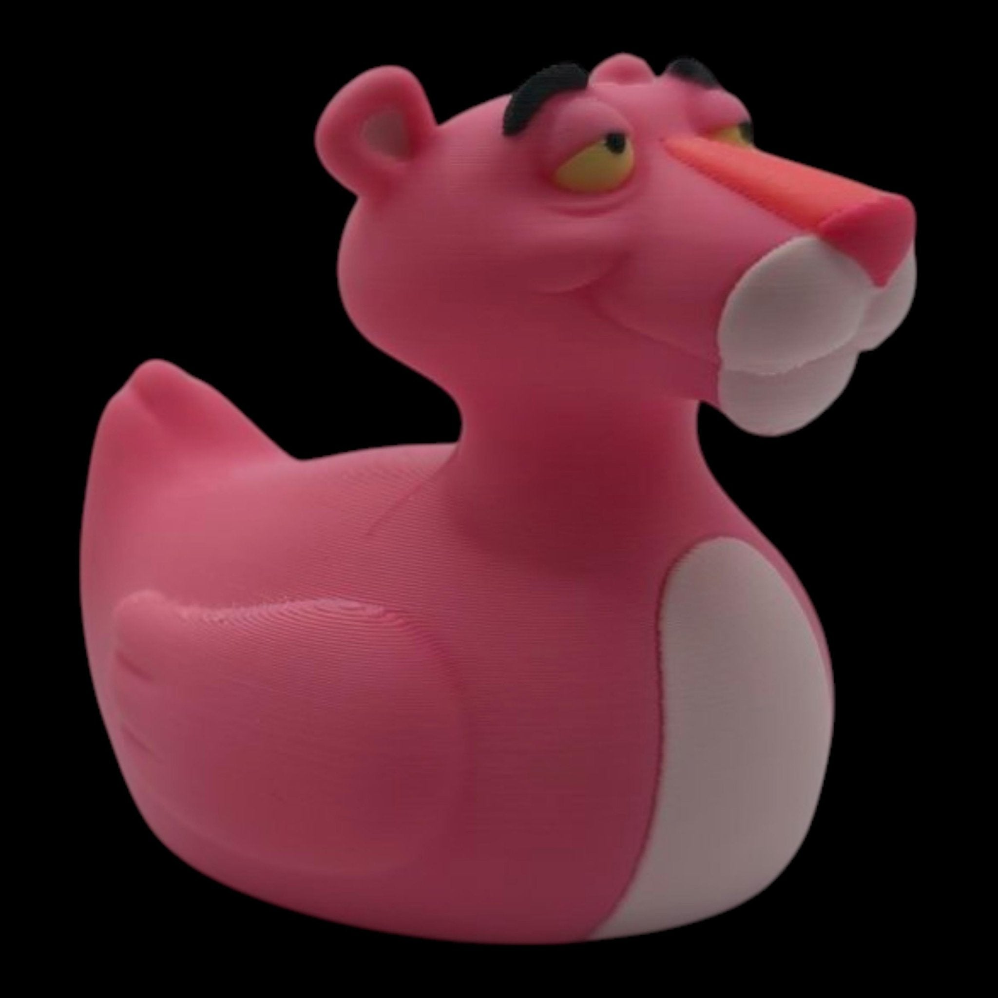 Pink Panther Inspired Duck Figure 3d Printed Hard Plastic Collectible Cartoon Fan Jeep Dashboard - JM Designs