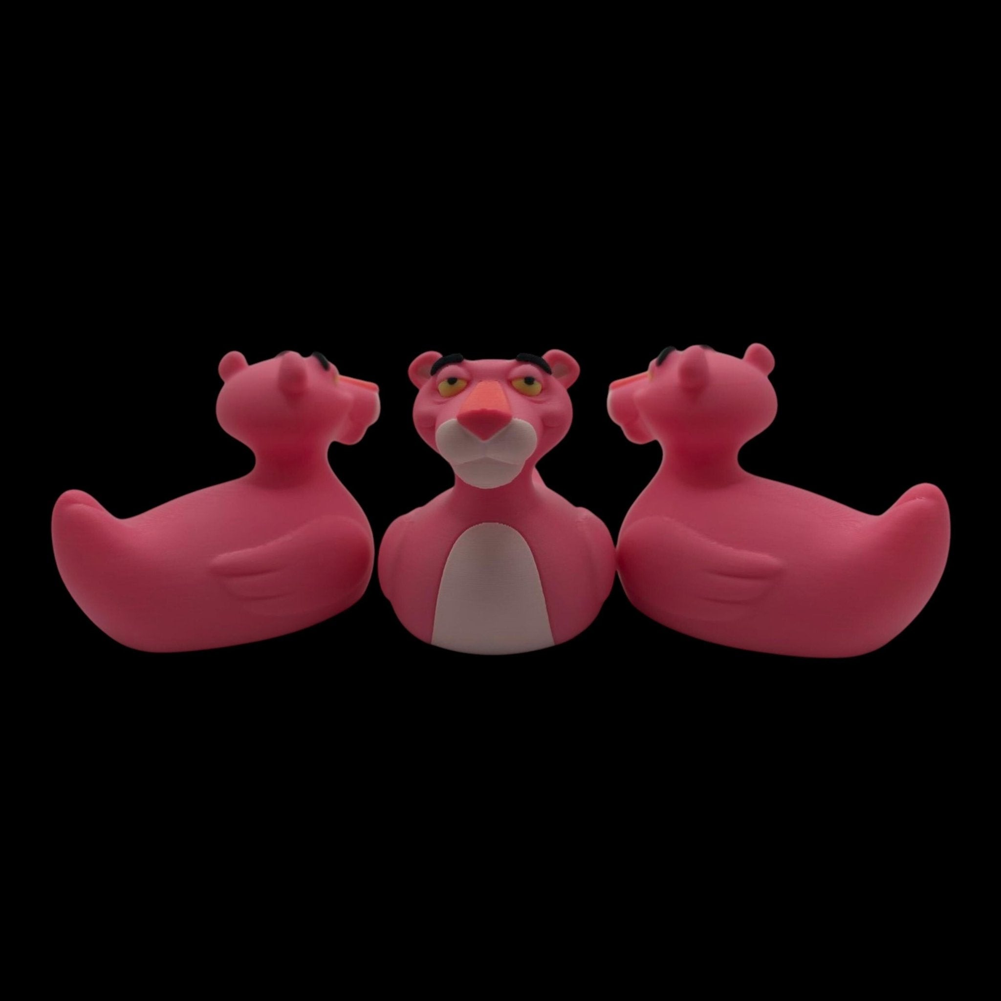 Pink Panther Inspired Duck Figure 3d Printed Hard Plastic Collectible Cartoon Fan Jeep Dashboard - JM Designs