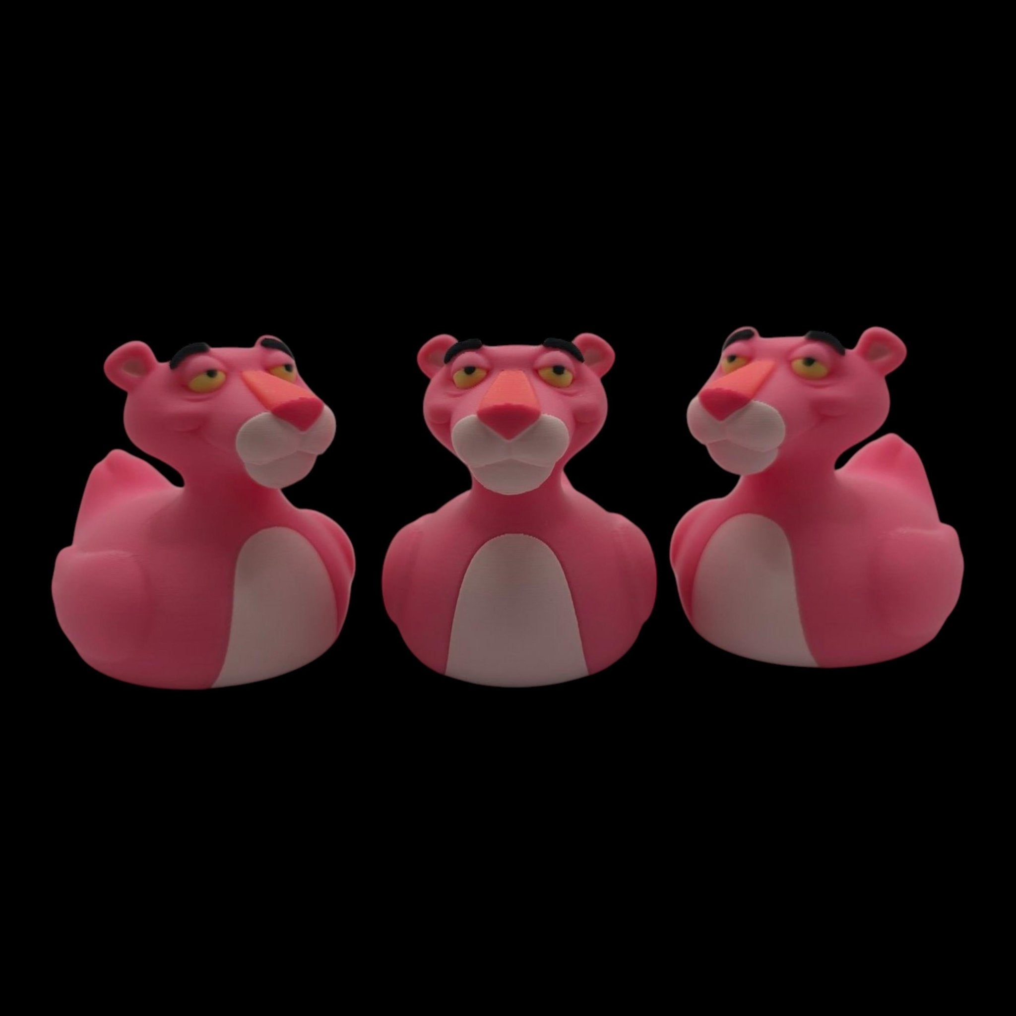 Pink Panther Inspired Duck Figure 3d Printed Hard Plastic Collectible Cartoon Fan Jeep Dashboard - JM Designs