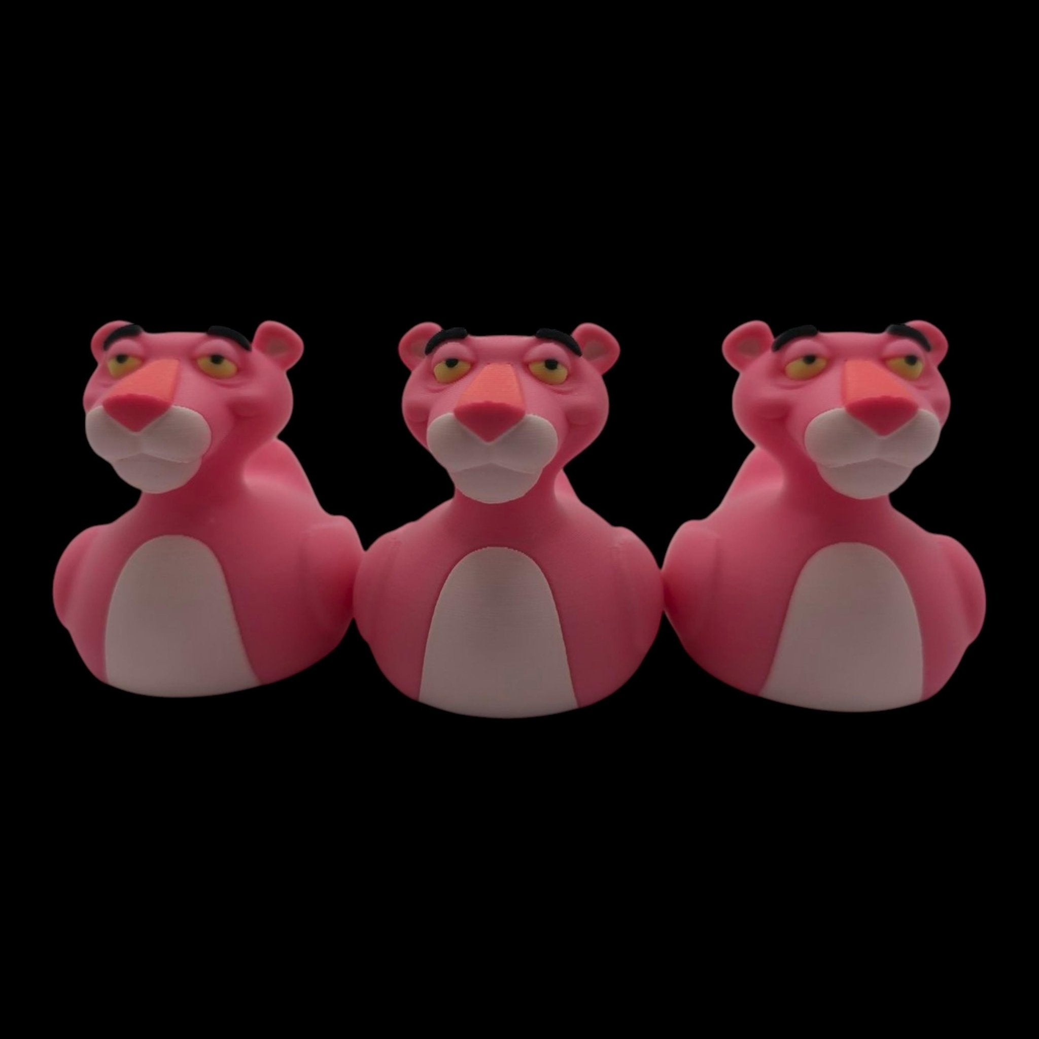 Pink Panther Inspired Duck Figure 3d Printed Hard Plastic Collectible Cartoon Fan Jeep Dashboard - JM Designs