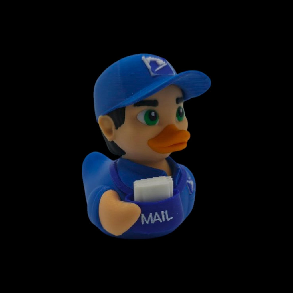 Postal Worker Gift Mail Carrier Appreciation Present Desk Buddy Office Decoration Mailman Figurine Duck Collectible Cruise Ship - JM Designs
