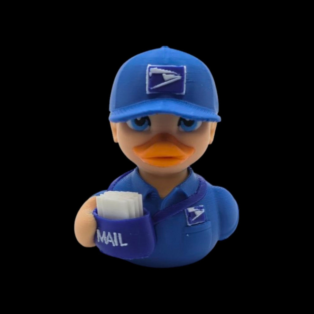 Postal Worker Gift Mail Carrier Appreciation Present Desk Buddy Office Decoration Mailman Figurine Duck Collectible Cruise Ship - JM Designs