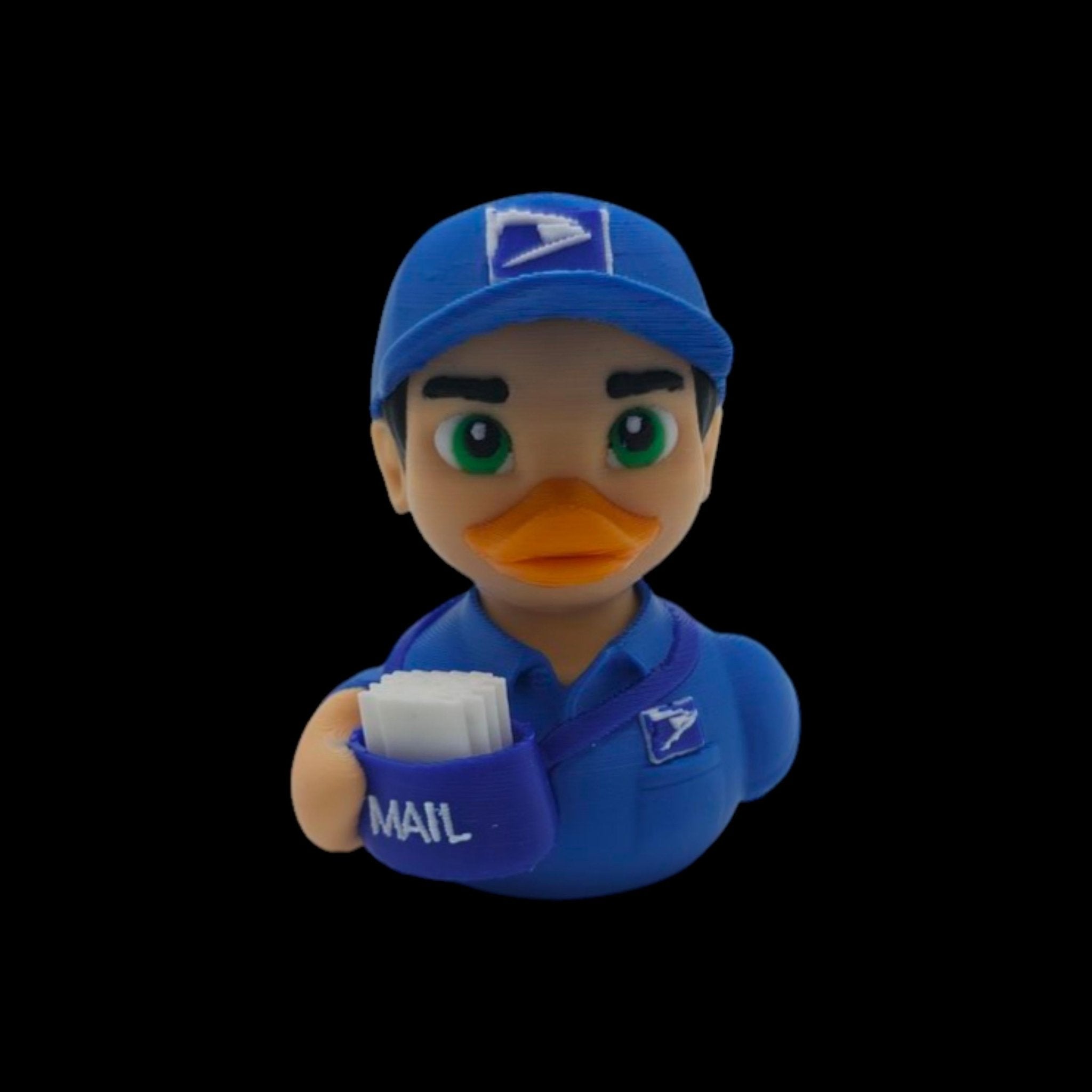 Postal Worker Gift Mail Carrier Appreciation Present Desk Buddy Office Decoration Mailman Figurine Duck Collectible Cruise Ship - JM Designs
