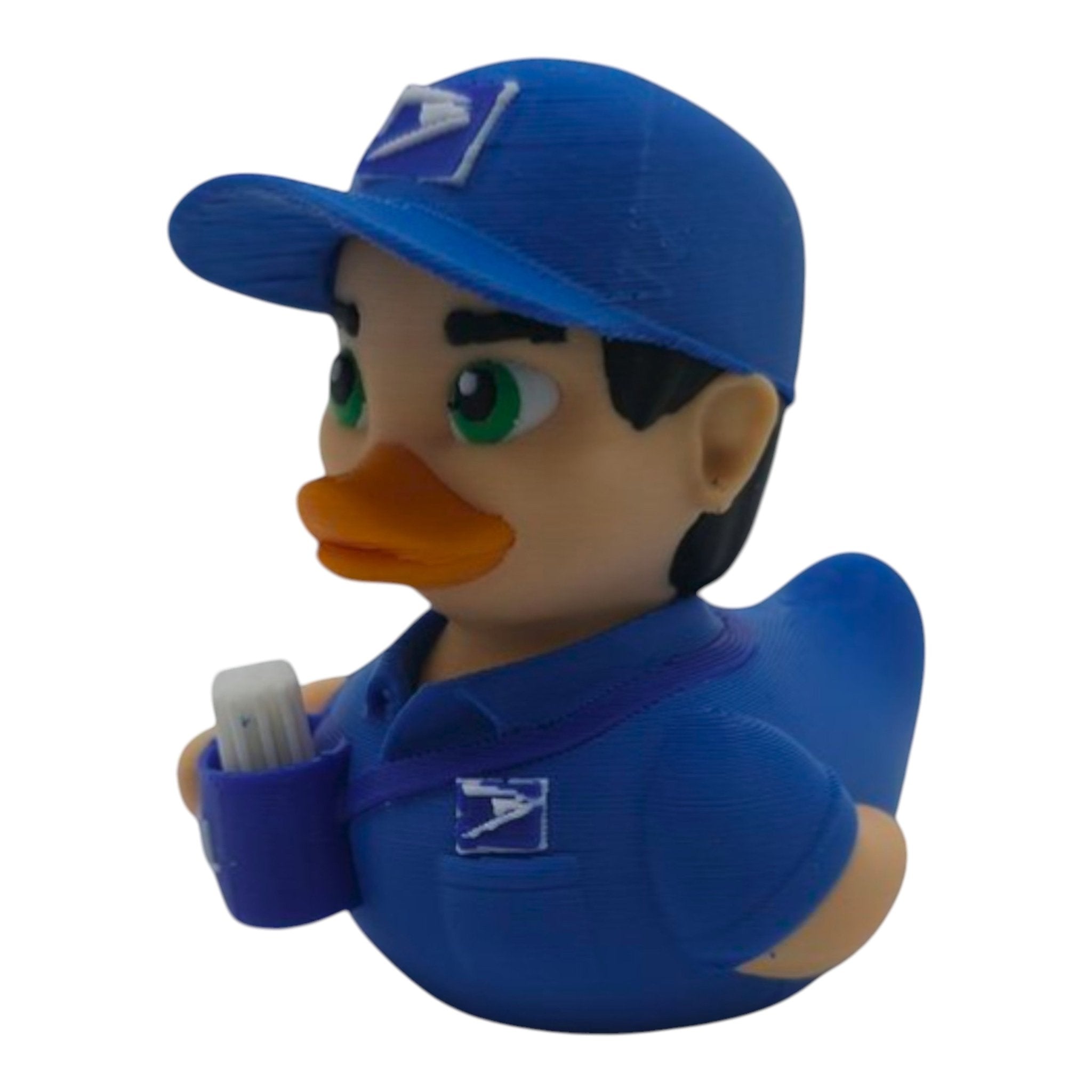 Postal Worker MailMan Carrier Figurine Duck Collectible USPS - JM Designs