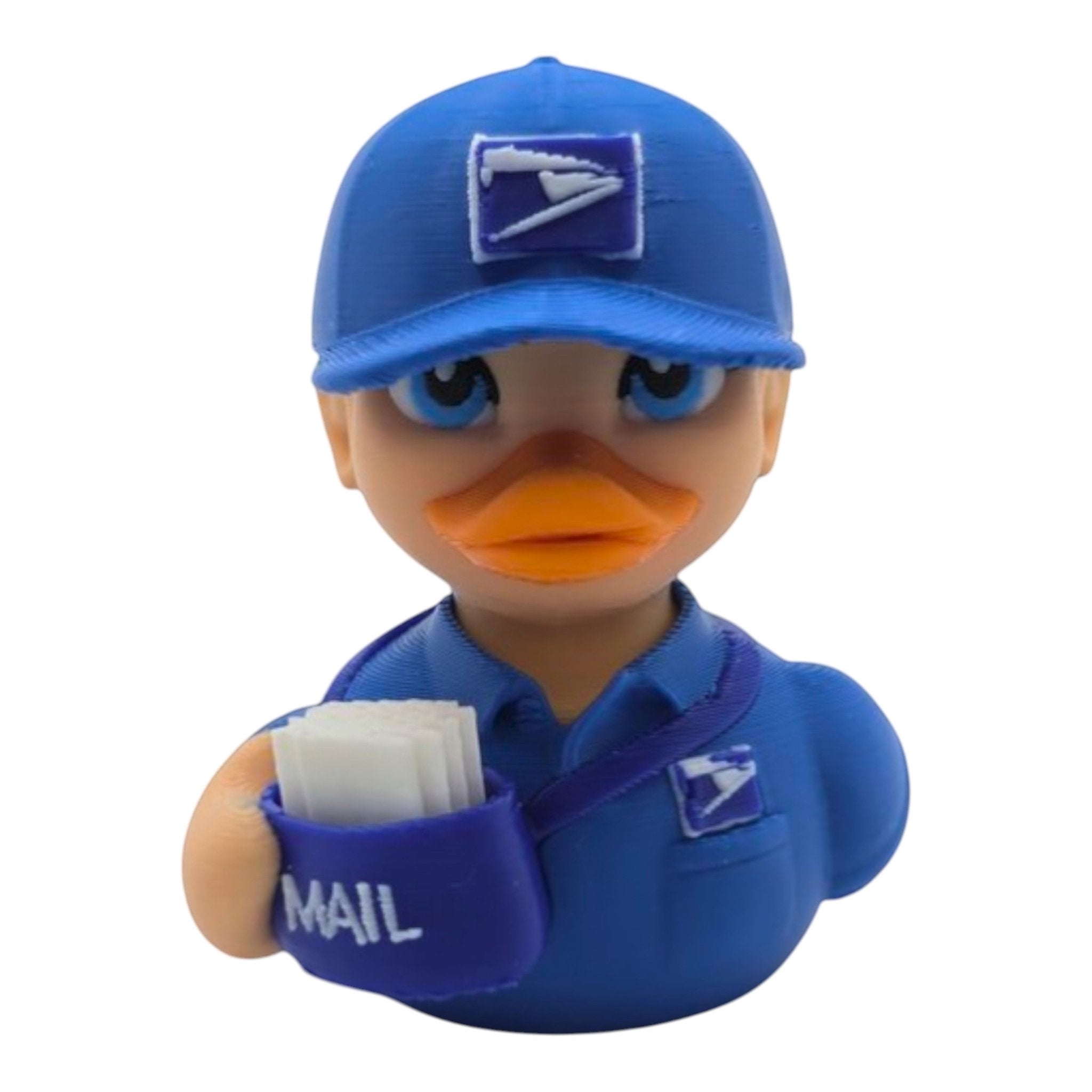 Postal Worker MailMan Carrier Figurine Duck Collectible USPS - JM Designs