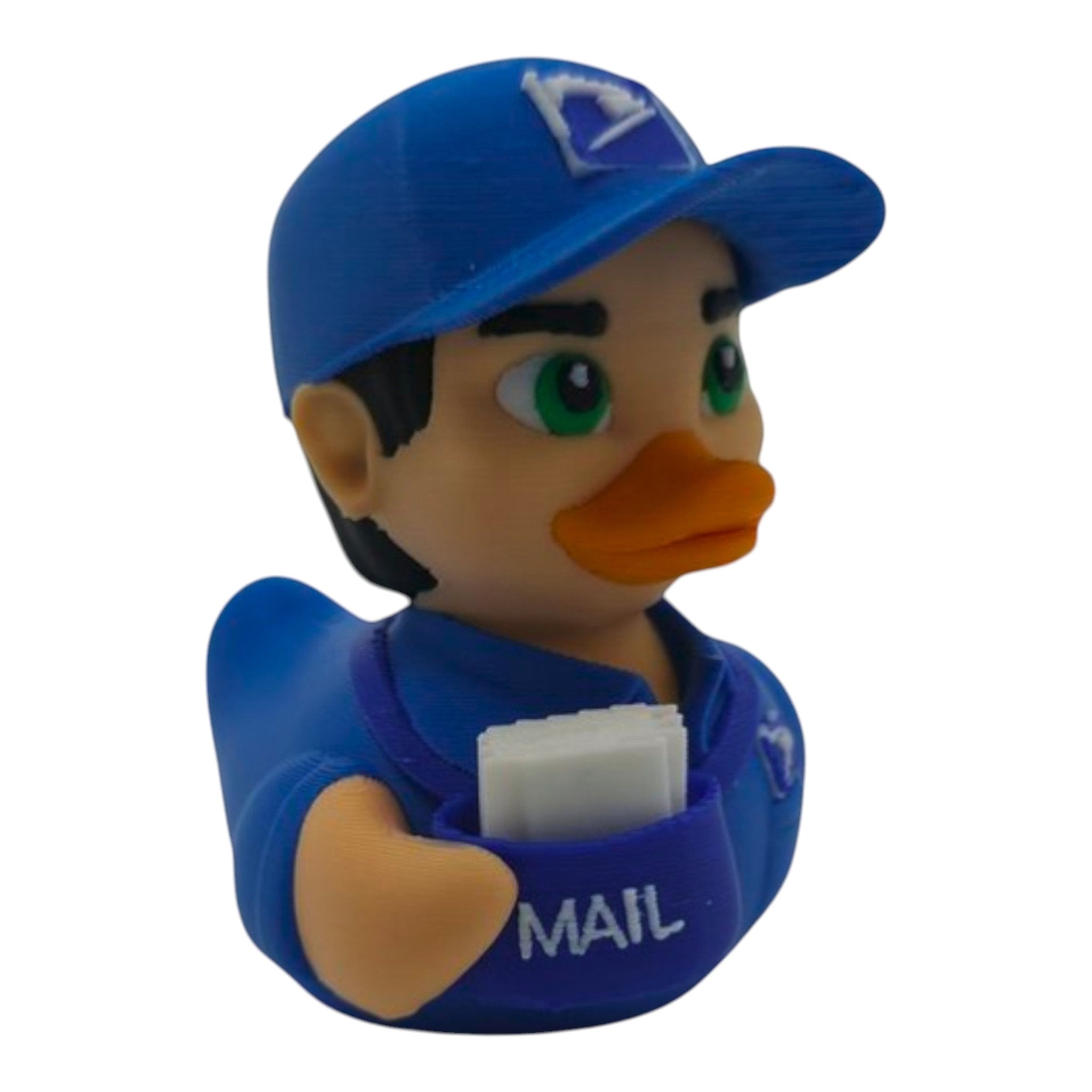 Postal Worker MailMan Carrier Figurine Duck Collectible USPS - JM Designs