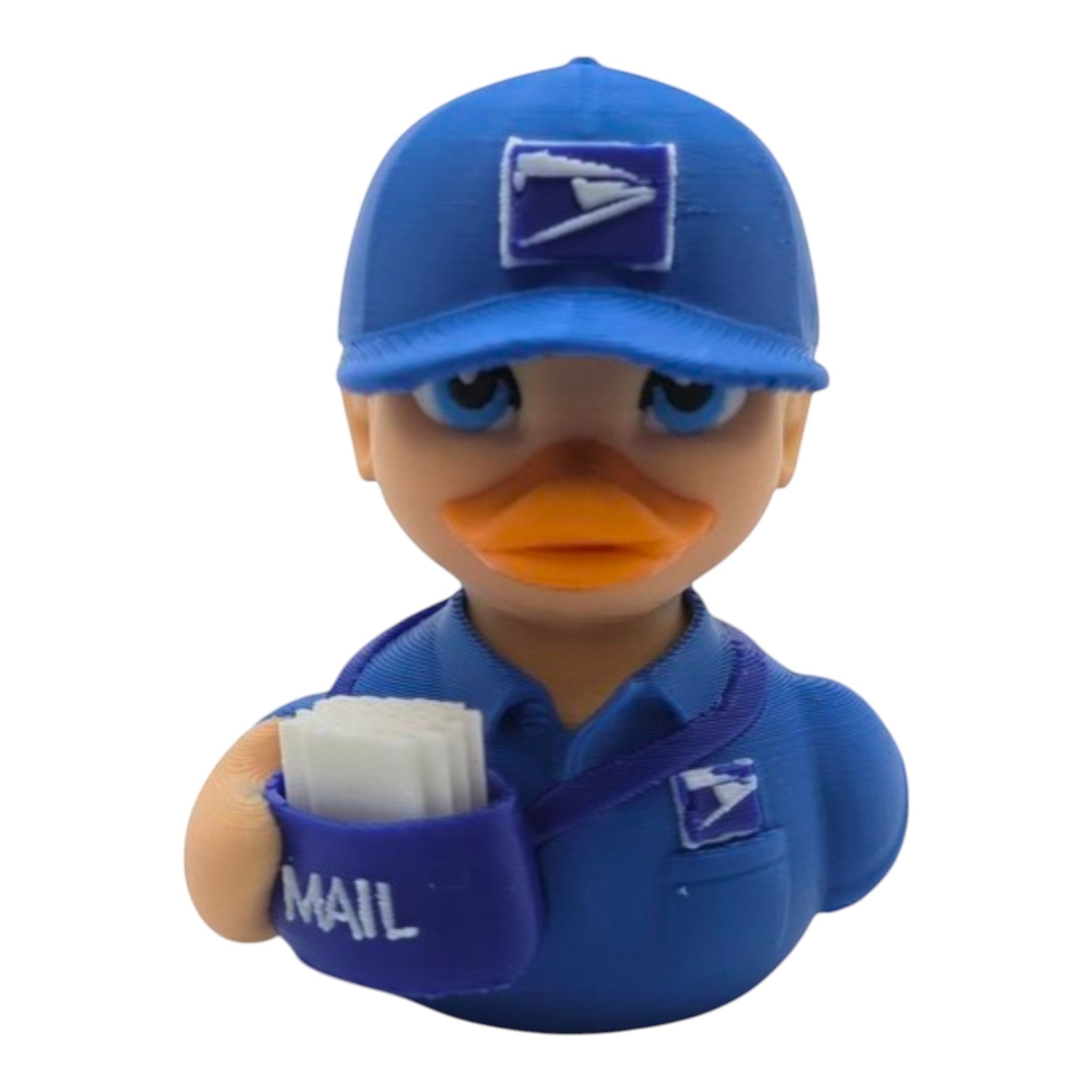 Postal Worker MailMan Carrier Figurine Duck Collectible USPS - JM Designs