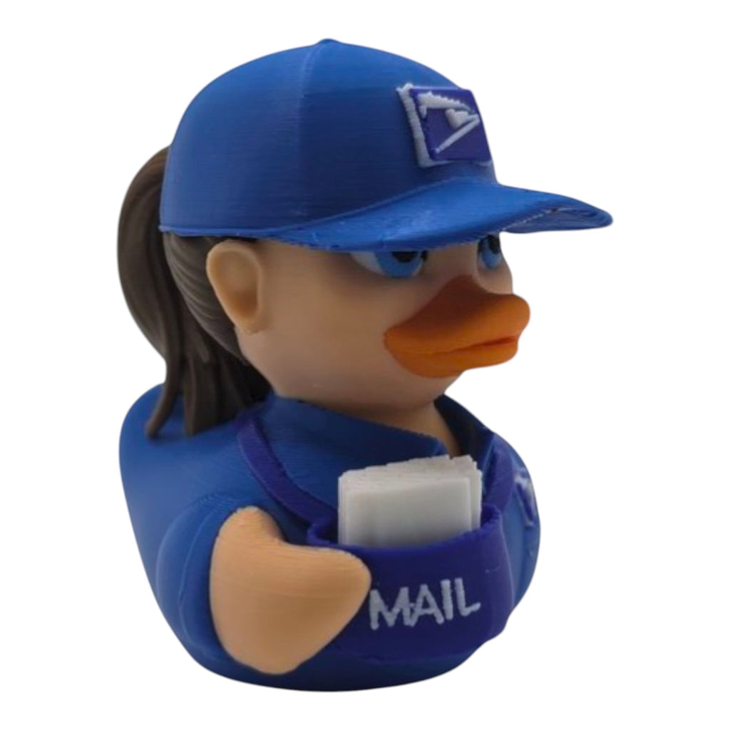 Postal Worker MailMan Carrier Figurine Duck Collectible USPS - JM Designs