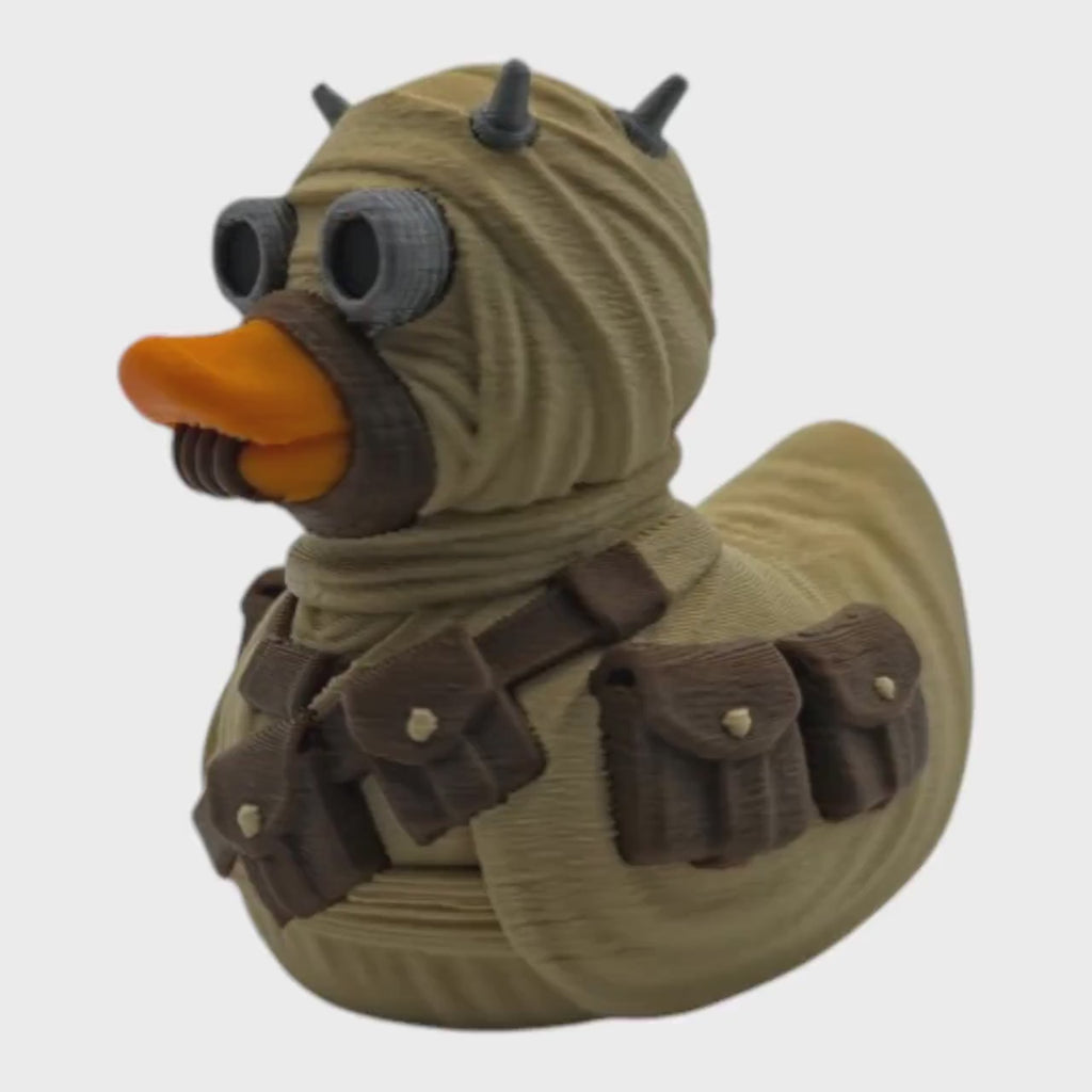 Tusken Raider Inspired Star Wars Duck Collectible Handmade Figurine Desk Decoration Display Item Cruise